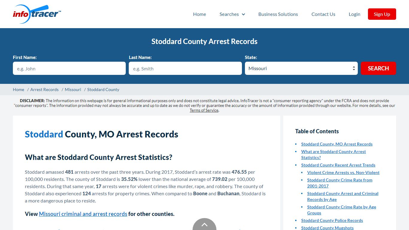 Stoddard County, MO Arrests, Mugshots & Jail Records - InfoTracer