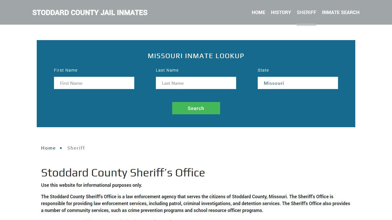 Stoddard County Sheriff, MO Arrest Warrant Lookup